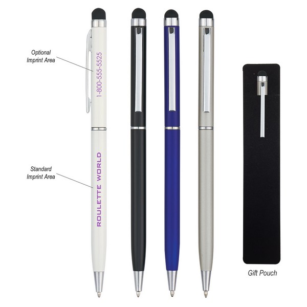 SH990 Newport Ballpoint Pen With Stylus And Cus...